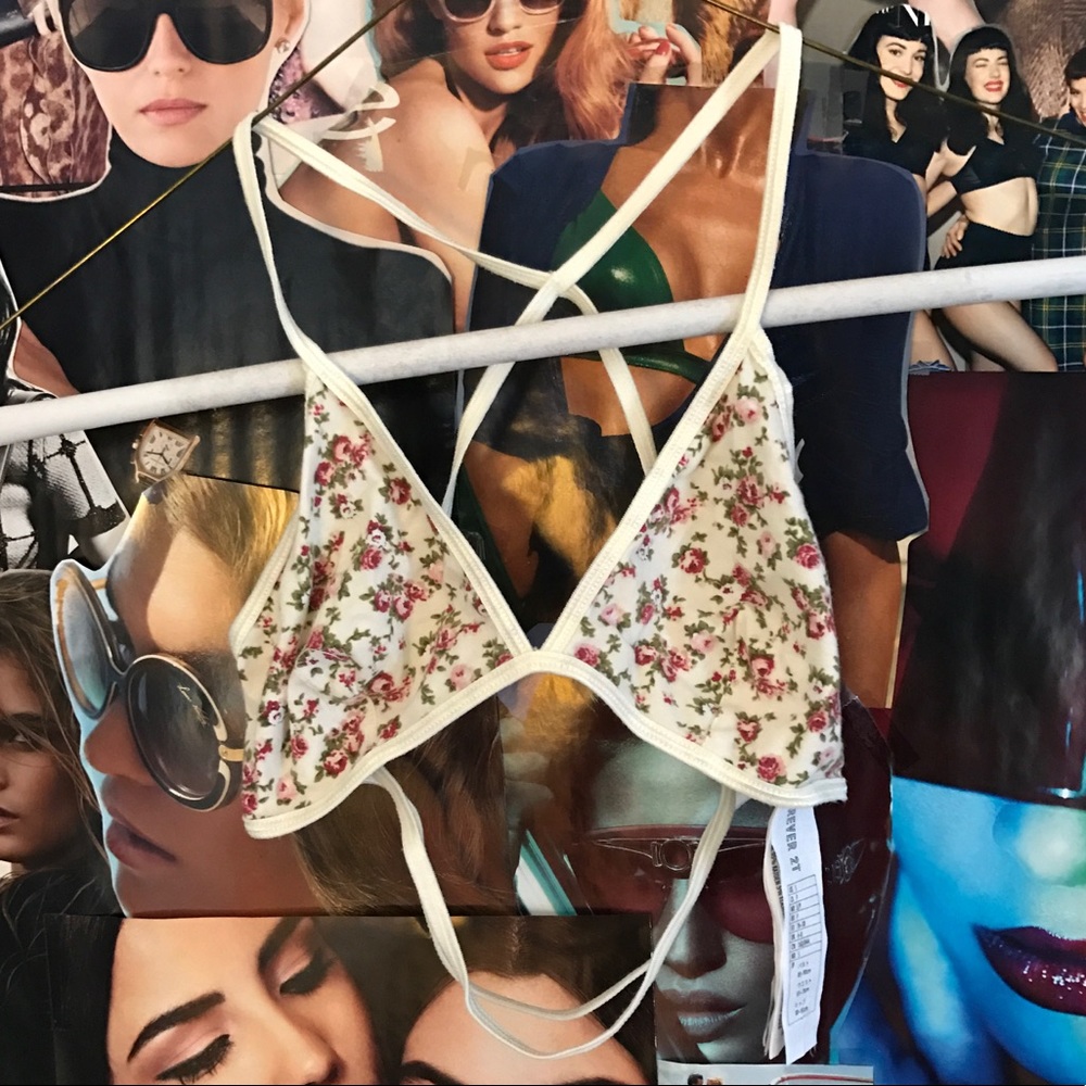 Ditsy Floral Rose Bralette